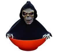 Gcroet Halloween Candy Bowl Spooky Scary Halloween Candy Dish with Music & Light Movable Sound Activated Animatronics for Home, Party, Haunted House, Skeleton ..