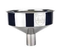 Gcroet Large Mouth Funnel, 8-Inch Wide Stainless Steel Funnel for Kitchen Use, Seamless Design for Liquids & Dry Goods..