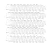Gcroet Mini Acrylic Sign Display Holder,Price Display Holder Small Display Stands,L Shape Acrylic Price Card Small Price Name Card Tag Holder Clear Tag Label Display 50PCS 4x2cm