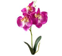 Gcroet Orchid 11" Silk Orchids Artificial Flowers Easy to Care Faux Orchid Real Touch Fade-Resistant Faux Phalaenopsis Suitable for Home Office Décor Vase Table Decorations Style 2.