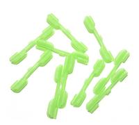 Gcroet Rod Tip Light Holder Night Fishing Clip on Fluorescent Glow Sticks Connectors L 10PCS