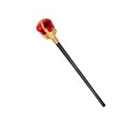 Gcroet Royal Scepter King Queen Toy 48CM Theater Halloween Prop Theme Party Favors Cosplay Supply Red...