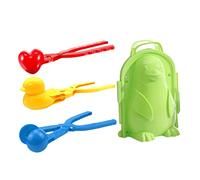 Gcroet Snowball Maker Tool Kit Duck Love Heart Penguin Snow Mold Outdoor Games Toy 4PCS..