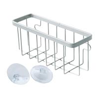 Gcroet Sponge Holder for Kitchen Sink, Waterproof Sink Sponge Holder with Suction Cups, 5.7x2x2.4 Kitchen Caddy for Sponges, Scrubbers, Soap, Dish Brush
