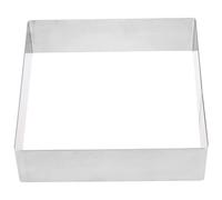 Gcroet Square Cake Mold, 10x10 Inch Stainless Steel Cake Ring, Smooth Non-Stick Mold, Washable Reusable Pastry Rings for Bread, Mousse, Tofu & More ..