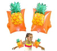 Gcroet Swimming Armband for Kid Inflatable Swimming Arm Band Cute Float Armband Swim Training Aid Aged 3-6 1Pair Pineapple..