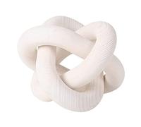 Gcroet Wood Chain Link Decor 3-Link Wood Knot Decor Carved Decorative Chain Knot Decorative Object Coffee Table Decor 6 Inch Dia Wood Chain Link Decor,Wood Knot Decor, Carved Decorative Chain Knot