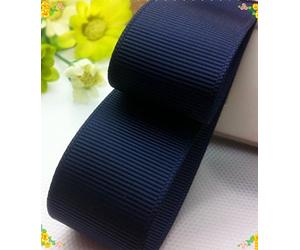 GCS London Navy Blue Grosgrain Ribbon 25mm X 10 Meters (Navy Blue) Double Sided