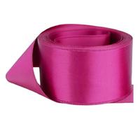 GCS LONDON Satin Ribbon. Gift Wrap Ribbon, Ribbons for Gift Wrapping, Christmas Ribbon, Gift Wrapping Ribbon for Crafting, Wedding Party Decor 38mm Wide 5 Meters (Fuchsia Pink)