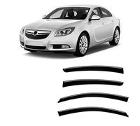 GCSDMJ 4 Pieces Car Window Wind Deflectors for Opel Vauxhall Insignia A MK1-G09 2008-2016, Side Door Stick-On Rain Deflector Sun Visors Shield Accessories