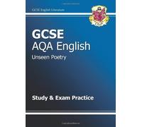GCSE AQA English Unseen Poetry Study and Exam Practice Book by CGP Books (2013) Paperback