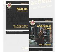 GCSE English 2 Books Bundle Collection (GCSE Shakespeare Macbeth Complete Play (with Notes), GCSE English Text Guide - A Christmas Carol)