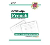 GCSE French AQA Exam Practice Workbook with CGP RevisionHub