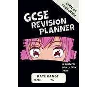 GCSE Revision Planner: 4 Month Day x Day 7x10 size - Excel at your GCSEs! - With Date Range - Study Skills Planner