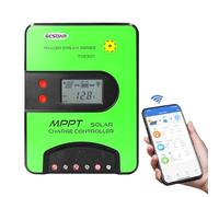 GCSOAR MPPT Solar Charge Controller 30A 12V/24V Auto Built-in WiFi Adapter APP Remote Control LCD Display Solar Panel Regulator Charger for Gel Sealed Flooded LiFePo4 Battery