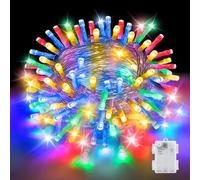 Gcstnn Battery Fairy Lights, 3M 30 LED Colored Fairy Lights Battery Operated with Timer, IP65 Waterproof String Light for Bedroom Garden Camping Christmas Indoor Outdoor Decorations, Multicolor
