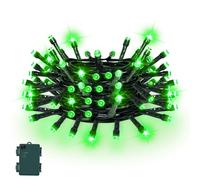 Gcstnn Battery Fairy Lights, 5M/16.4Ft 50LED Battery Powered Fairy Lights Indoor Outdoor with 6h Timer Waterproof String Lights On Green Cable for Bedroom Christmas Tree Decorations,Garden-Green