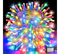 Gcstnn Fairy Lights Mains Powered, 40M 400LED Multicoloured Outdoor Waterproof String Lights with Plug/Timer/8 Modes Lighting for Garden Bedroom Christmas Tree Decorations Outside Indoor