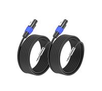 GCTBL 10M 2pack Speakon to 1/4" Speaker Cables Audio Amplifier Cord Wire DJ/PA Speakon Cable