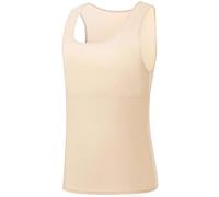 GCTBL Chest Binder for Transgender FTM Breast Binder Long Trans Tank Binder, Nude, S