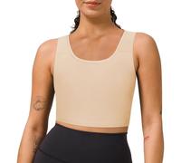 GCTBL Trans Binder Transgender FTM Chest Binder Compression Bra Tank Top (K, XL) Nude