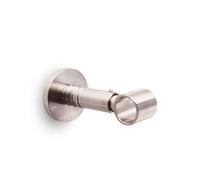 GCurtain Curtain Rod Bracket, Curtain Pole Heavy Duty Wall Mounted Holder for 19mm Diameter Rod, Brushed Nickel