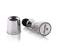Gcurtain Gdesign Wine Bottle Stopper, Stainless Steel Wine Topper Stoppers, Reusable Wine Cork with Silicone, Wine Accessories Gift for Wine Lovers