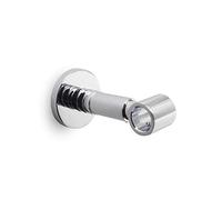GCurtain Multi-Use Heavy Duty Bracket - Versatile Tension Rod Support for Curtains, Wardrobe Rails & Outdoor Hammock - Adjustable Wall Mount Hook for Home, Garden & Camping,16mm,Chrome