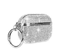 GCVXRUD for Airpods Pro 3 Diamond Case, Rhinestone Bling Glitter Cute Compatible with AirPods Pro 3rd Gen Case Cover for Girls Women Luxury Skin (Silver)