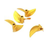 GCYEIDMA boat propeller Speed Boat Propeller 4.76mm 3/16" P1.6 40-45mm Prop Aluminum for Racing Hydroplane Cat Catamaran(1PC 42.0mm LH)