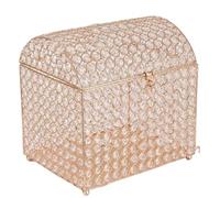 GCYEIDMA Gold Metal Crystal Card Money Box