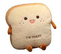 GCYEIDMA Hand Warming Pillow 35cm Plush Bread Pillow Cute Simulation Food Toast Soft Doll Warm Hand Cushion Home Decoration(Daimeng)