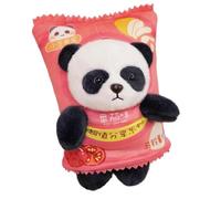 GCYEIDMA Hand Warming Pillow Creative Cartoon Potato Chip Snack Pack Lina Bear Panda Hand Warmer Throw Pillow 2 In 1 Cute Teddy Doll(Red panda)