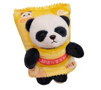 GCYEIDMA Hand Warming Pillow Creative Cartoon Potato Chip Snack Pack Lina Bear Panda Hand Warmer Throw Pillow 2 In 1 Cute Teddy Doll(Yellow panda)