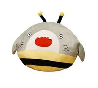 GCYEIDMA Hand Warming Pillow Plush Toast Bread Pillow Kawaii Food Pig Rabbit Fox Soft Doll Hand Warmer Home Decoration Cushion(35cm sharke bee)