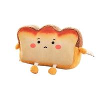 GCYEIDMA Hand Warming Pillow Plush Toast Bread Pillow Kawaii Food Soft Doll Winter Hand Warmer Home Decoration Cushion Kids Toys(Upset toast 33cm)