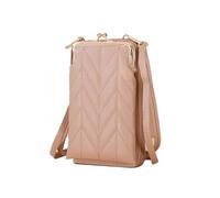 GCYEIDMA Phone Shoulder Bag Stone Pattern Crossbody Bag Women's PU Leather Samll Phone Pocket Shoulder Bags(B-apricot)