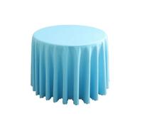 GCYEIDMA Rectangle Table Cloth 6 Pcs Conference Wedding Decorative Round Tablecloths Birthday Banquet Dining Table Cover(Color 5,Diameter 240cm)