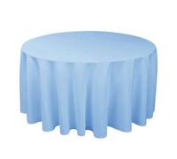 GCYEIDMA Rectangle Table Cloth 6 Pcs Conference Wedding Decorative Round Tablecloths Birthday Banquet Dining Table Cover(Color 23,Diameter 180cm)