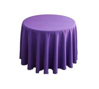 GCYEIDMA Rectangle Table Cloth 6 Pcs Conference Wedding Decorative Round Tablecloths Birthday Banquet Dining Table Cover(Color 6,Diameter 320cm)