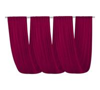GCYEIDMA Wedding Arch Drapes Wedding Arch Drape Roof Ceiling Decor Sheer White Drapes Fabric Gauze Tulle Curtain for Party Ceremony Stage Hotel Decoration(Color3,W150XH600CM)