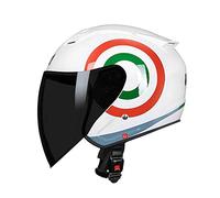 GCZ Skateboard Bike Helmet Wheeling Motorcycle Bike Biker ATV Visor Half Open Face Helmet with Drop Down Sun Shield DOT Approved