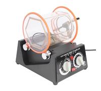 GCZQYAM Mini Rotary Machine Jewelry Polisher Tumbler, with 0-60 Minutes Timer, 5 Speeds Jewelry Rotary Finisher for Surface Polishing Grinding Buffing Gemstones Jewels