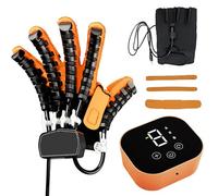 GCZQYAM Robotic Hand Rehabilitation Gloves, Electric Finger Training Device for Stroke Recovery, Adjustable Rehab Trainer for Hemiplegia, Arthritis and Cerebral Palsy Left hand M