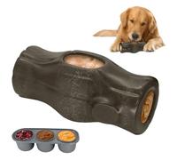 GCZSLP Interactive Dog Chew Toy, Himalayan Salt Holder for Large Dogs 25+ lbs, Durable Granite Stone Design
