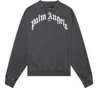 GD Curved Logo Washed Black Sweater Palm Angels Grey M