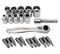 GD034 tools set: advent calendar 6-angles, socket clamp 1/4" NEO TOOLS