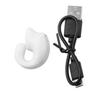 GD28 Clip On Wireless Earphones Single Ear Headset with Mic for iPhone for android Hands Free Calling Secure Sport Fit(white)