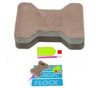 GDACE Rhinestone Brush to Spread Rhinestones into Templates for Magic Sticky Flock Bony Shape 6cm x 10cm