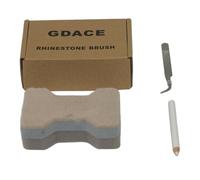 GDACE Rhinestone Brush to Spread Rhinestones into Templates for Magic Sticky Flock Bony Shape 6cm x 10cm